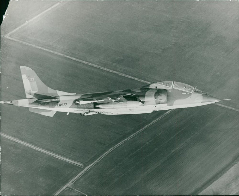 Aircraft Harrier. - Vintage Photograph