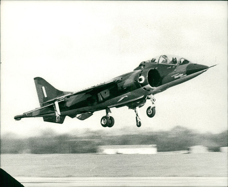 Aircraft Harrier. - Vintage Photograph