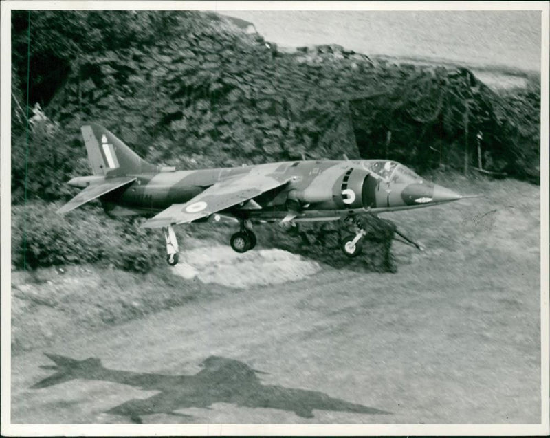 Aircraft Harrier. - Vintage Photograph