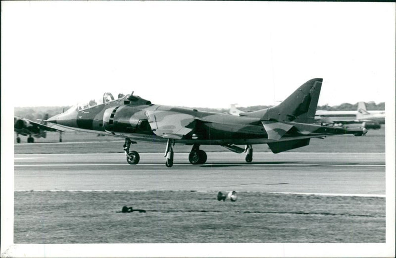 Aircraft Harrier. - Vintage Photograph