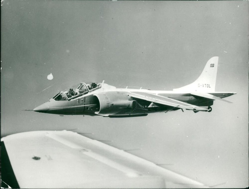 Aircraft Harrier. - Vintage Photograph