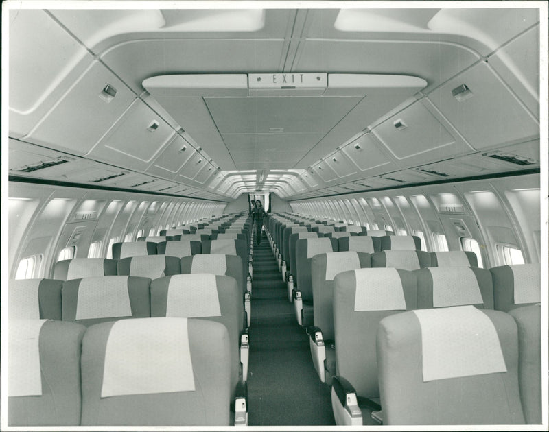 Boeing 707 Jet airliner. - Vintage Photograph