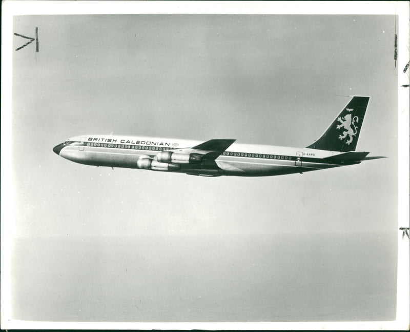 Boeing 707 Jet airliner. - Vintage Photograph