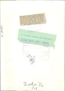 Animal Giraffe looking out through the bars of her enclosure at Marwell Park Zoo. - Vintage Photograph