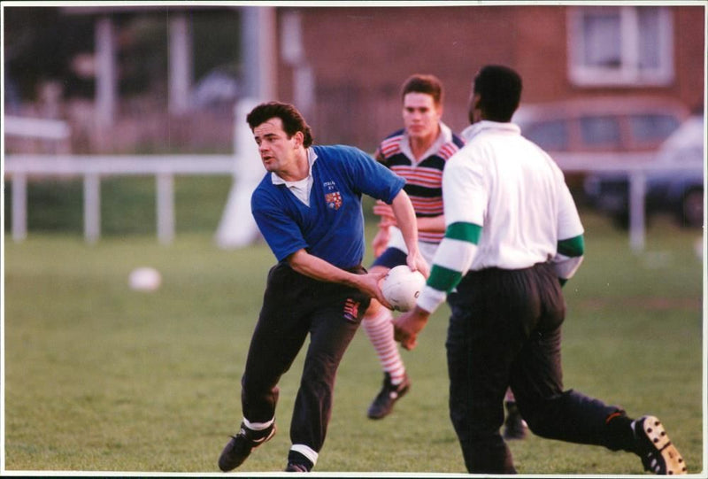 harlequins rugby training - Vintage Photograph