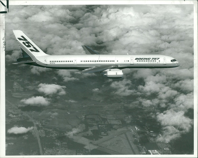 Boeing 757 Airliner. - Vintage Photograph