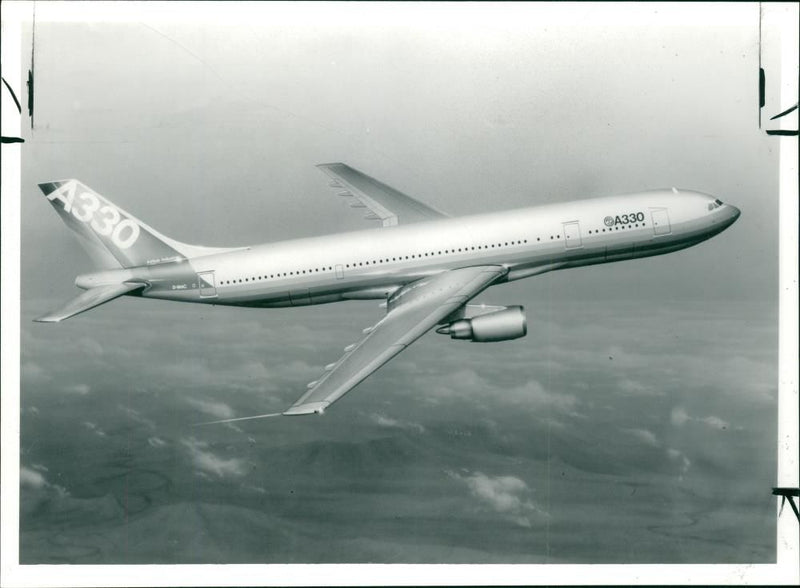 Airbus A330 Wide-body jet airliner - Vintage Photograph