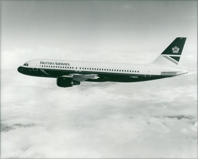 Airbus A330 Wide-body jet airliner - Vintage Photograph