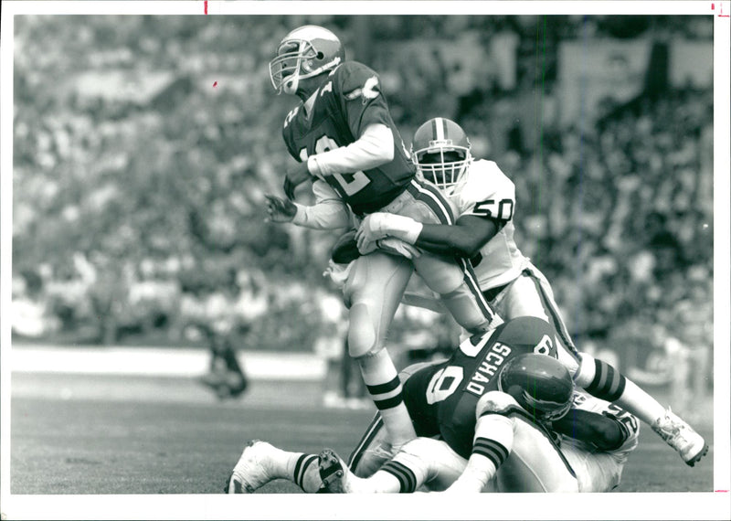 American football quarterback Randall Cunningham, Philadelphia Eagles - Vintage Photograph