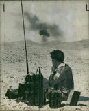 Suez Canal Fighting an israeli sergeant. - Vintage Photograph