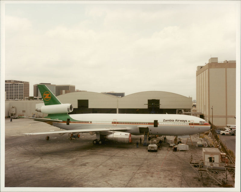 Zambia Airways the flag carrier of the Republic of Zambia. - Vintage Photograph