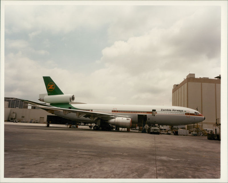 Zambia Airways the flag carrier of the Republic of Zambia. - Vintage Photograph