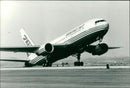 Boeing 767 Wide-body jet airliner. - Vintage Photograph