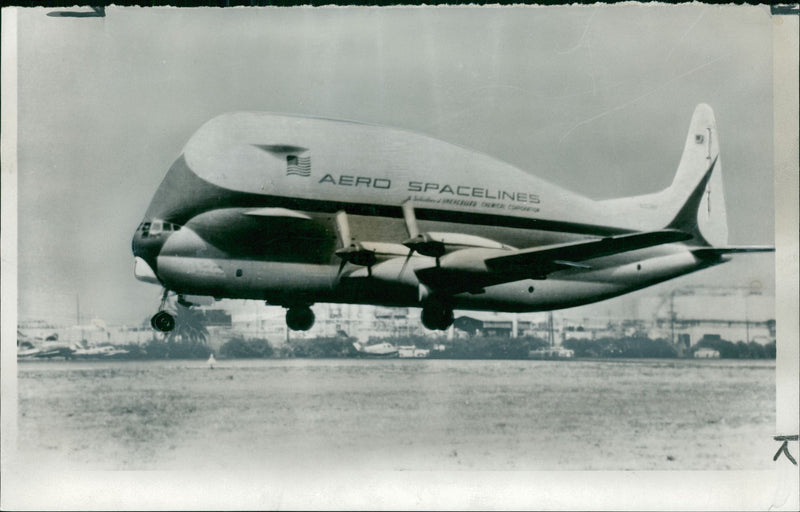 Aero Spacelines Super Guppy Aircraft model. - Vintage Photograph