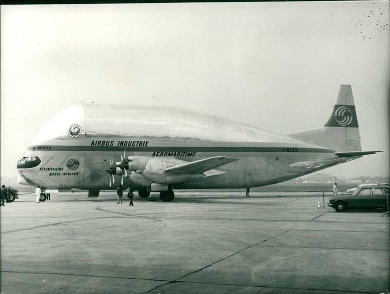 Aero Spacelines Super Guppy Aircraft model. - Vintage Photograph