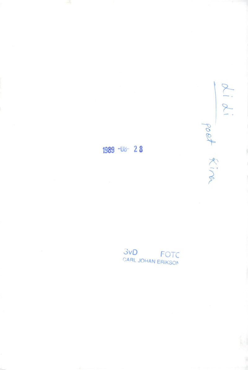 JOHAN CARL FOTC ERIKSON POET LILI CHINA - Vintage Photograph