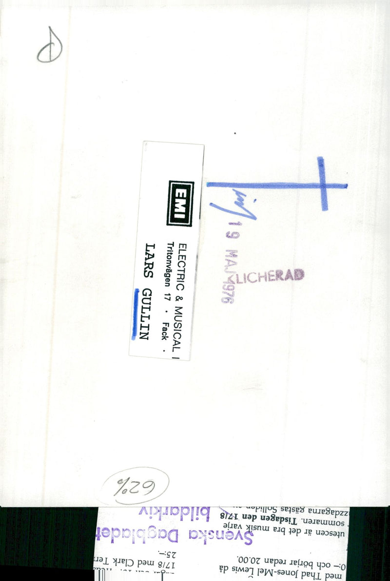 Lars Gullin, musician - Vintage Photograph