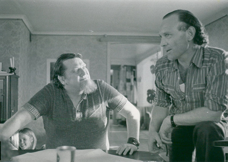 Swedish musician Lars Gullin along with Keith Knox - Vintage Photograph