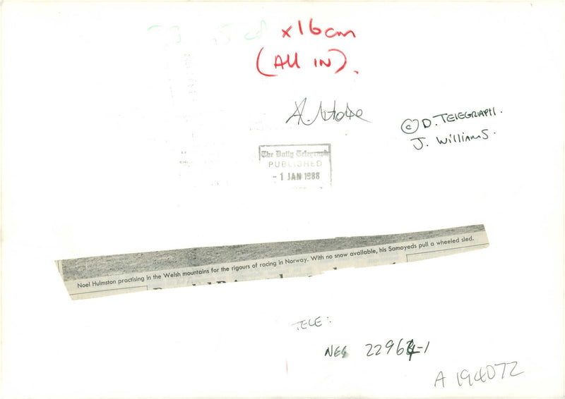 noel hulmston practising welsh - Vintage Photograph