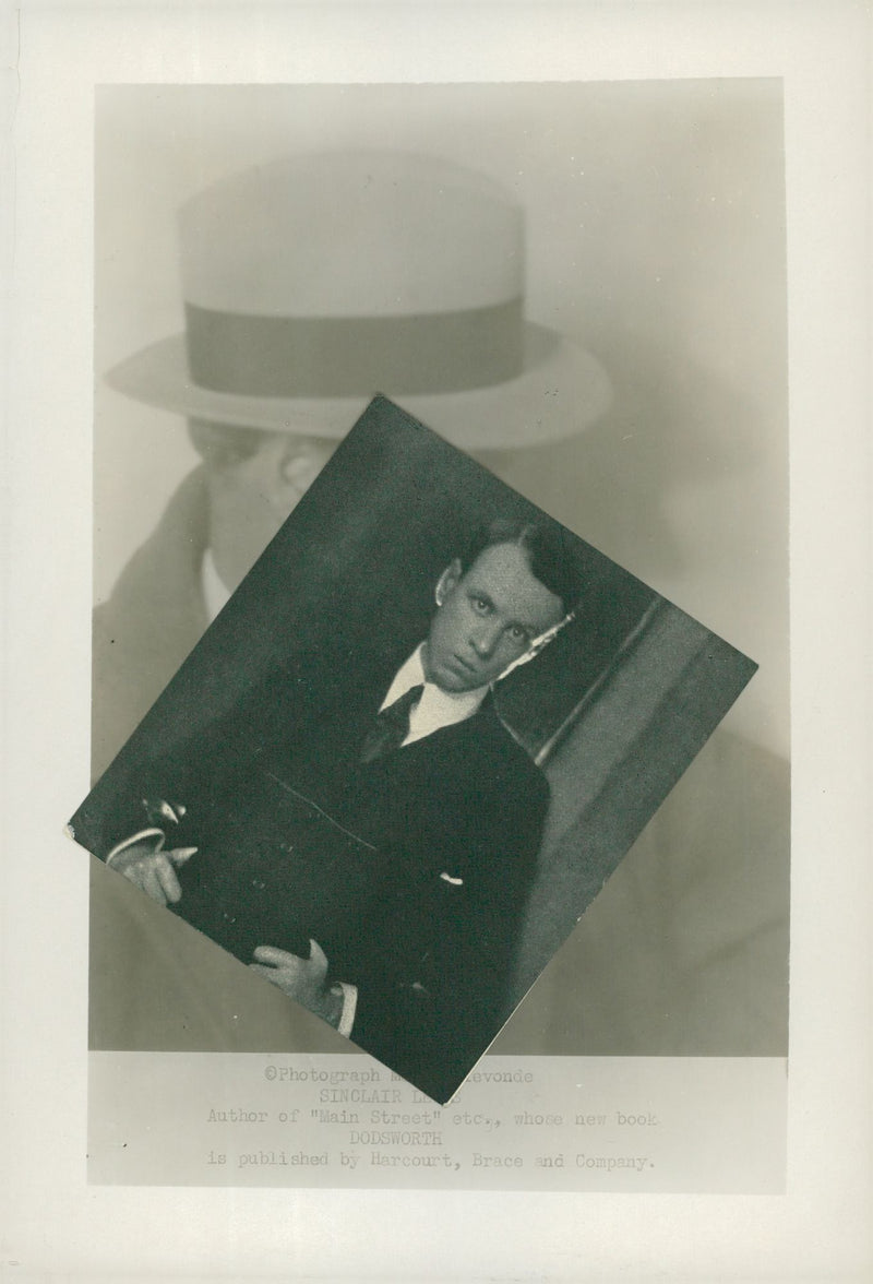 American writer Sinclair Lewis, Nobel Prize in Literature 1931 - Vintage Photograph