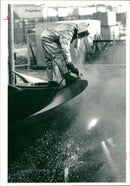 Queen Elizabeth 2 Ship (32 and a half ton of bronze) - Vintage Photograph