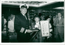 Queen Elizabeth 2 Ship (Capt. Robin Woodall) - Vintage Photograph