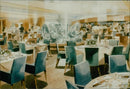 Queen Elizabeth 2 Ship (the caronia restaurant) - Vintage Photograph