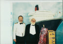 Queen Elizabeth 2 Ship (Capt. Ron Warwict) - Vintage Photograph