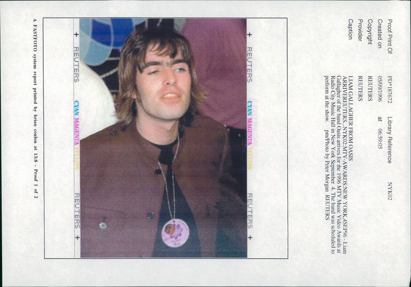 Liam Gallagher - Vintage Photograph