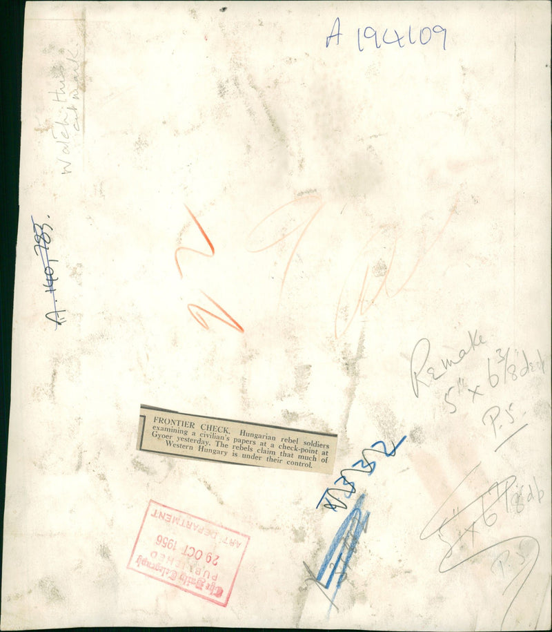 Hungarian Revolution of 1956 War - Vintage Photograph