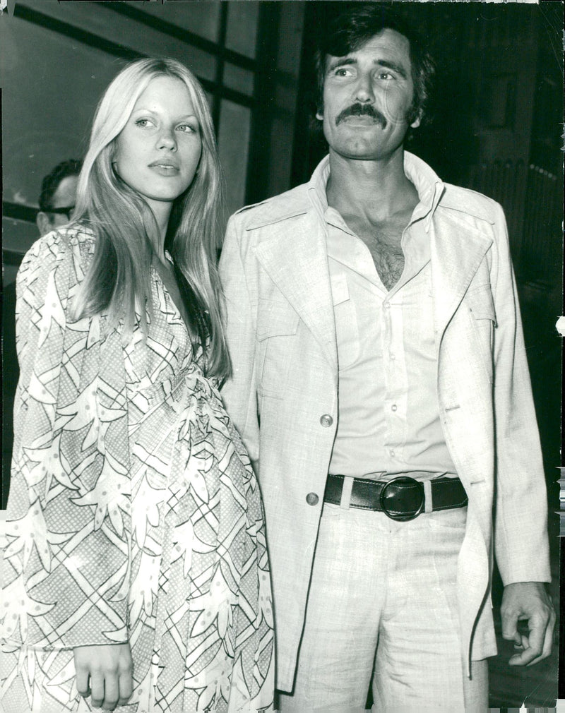 George Lazenby, actor from Australia with Christina Gannett. - Vintage Photograph