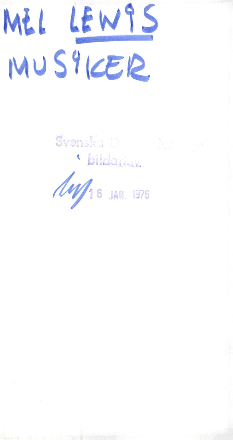 Mel Lewis musician - Vintage Photograph