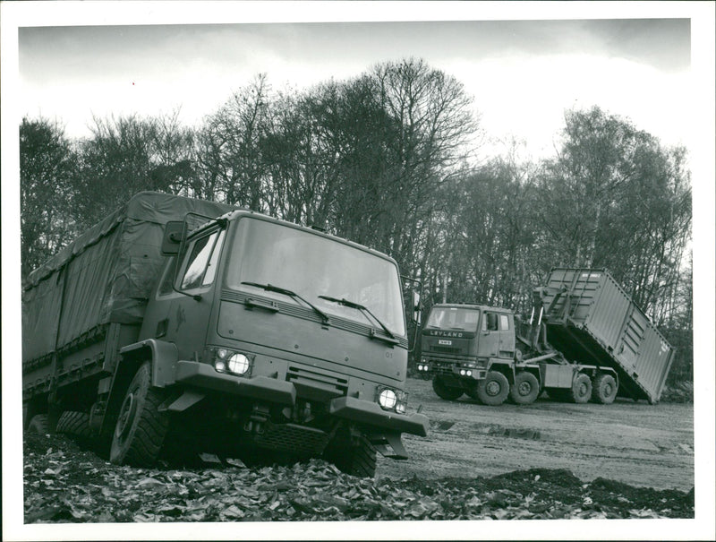 The Military Vehicle Leyland Daf. - Vintage Photograph