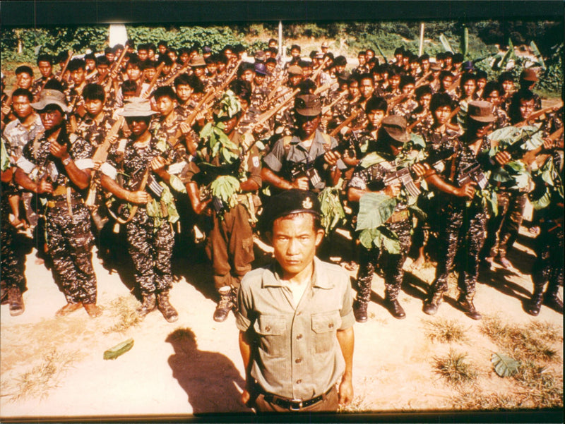 Burma: Karen Rebel Army - Vintage Photograph