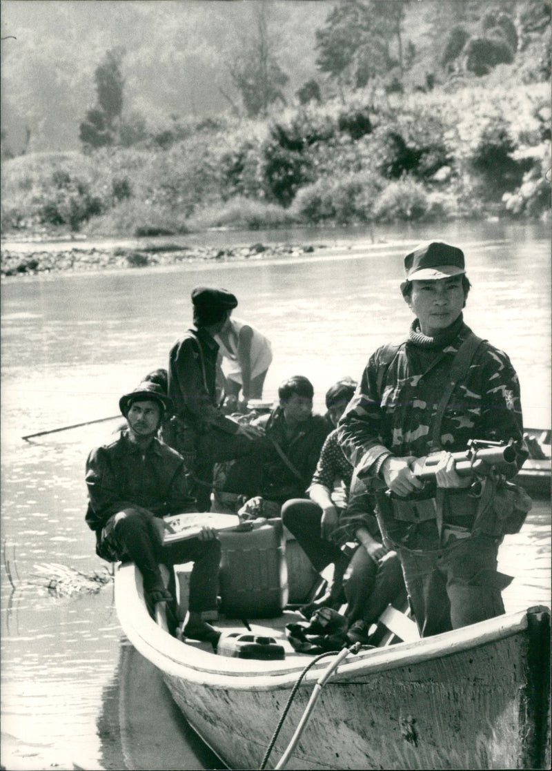 Burma: Karen Rebel Army - Vintage Photograph