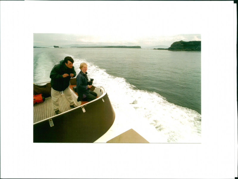 Animal: Whales: Whale Watcher Crew - Vintage Photograph