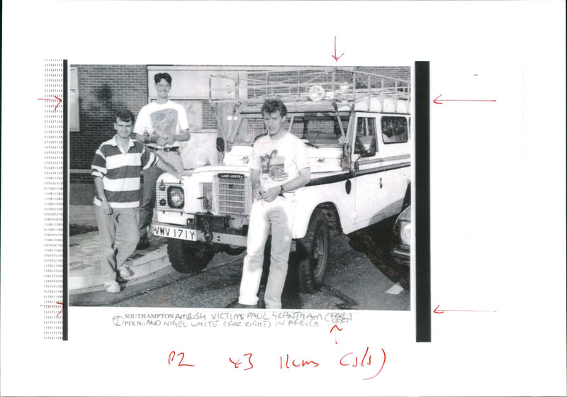 Mackendrick Mercedes with Paul and Nigel - Vintage Photograph