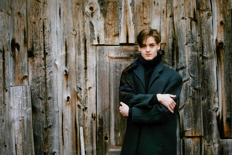 Swedish poet Gustav Larsson after today's win in the Young Idags competition - Vintage Photograph