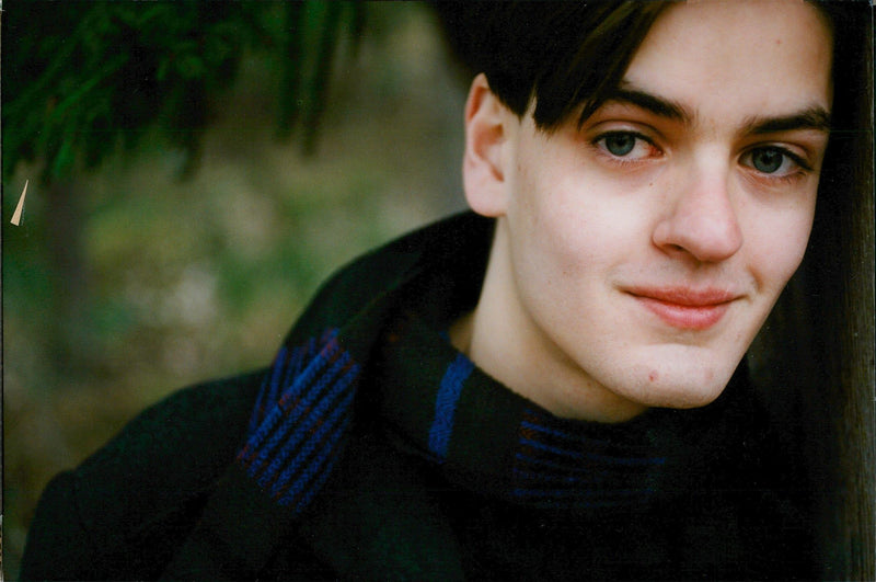 Swedish poet Gustav Larsson after today's win in the Young Idags competition - Vintage Photograph