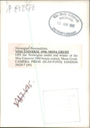 Miss Universe 1990 Mona Grudt. - Vintage Photograph