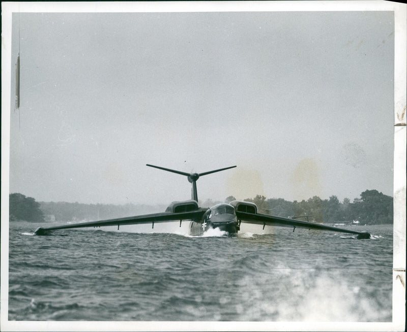 Martin P6M SeaMaster Aircraft model - Vintage Photograph