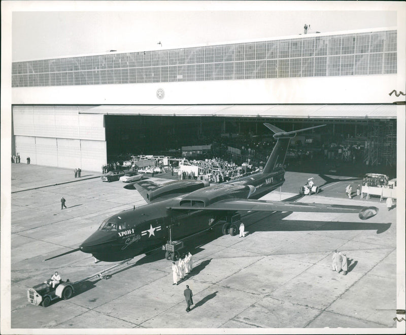 Martin P6M SeaMaster Aircraft model - Vintage Photograph