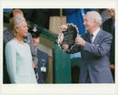 Dan Maskell receives an award from the Duchess of Kent - Vintage Photograph