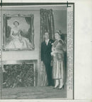 Queen Elizabeth The Queen Mother with Mr Frank Slater. - Vintage Photograph