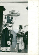 Queen Elizabeth The Queen Mother talking to Mr.T.A. Kerr - Vintage Photograph