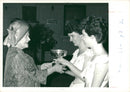 Queen Elizabeth The Queen Mother with antoinette and claire - Vintage Photograph