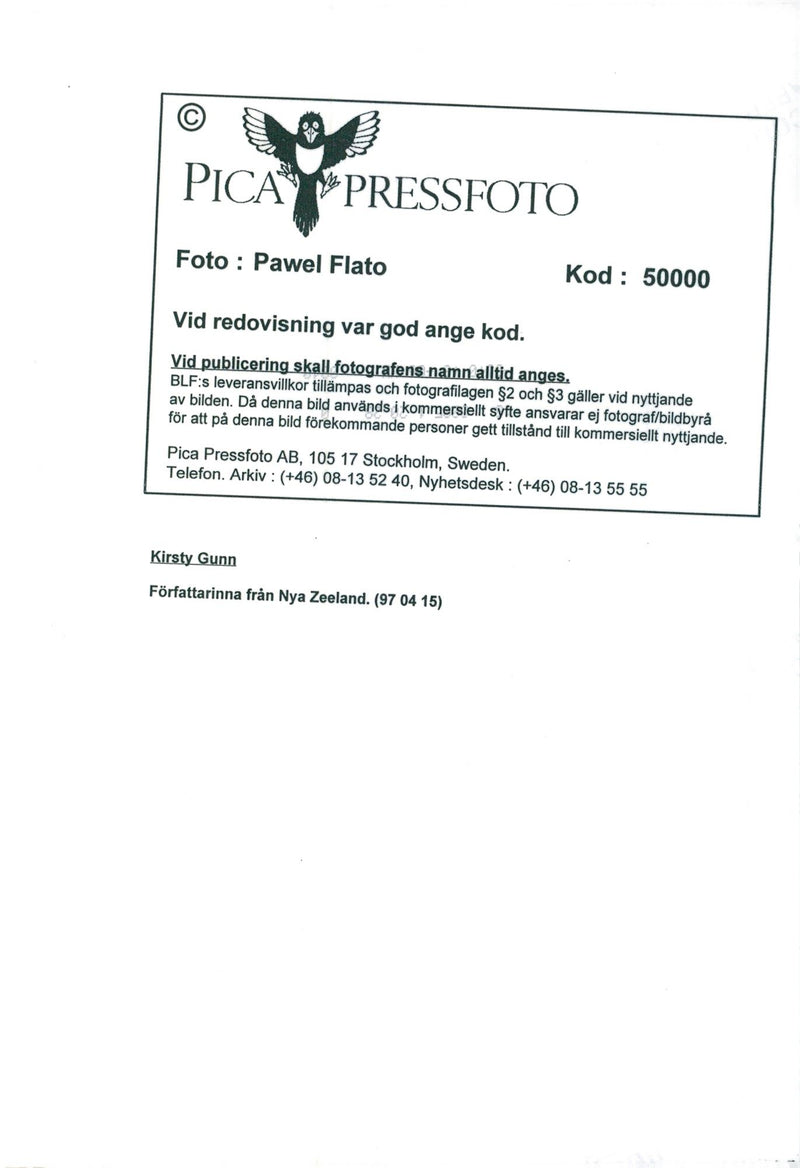 Kirsty Gunn författare - Vintage Photograph