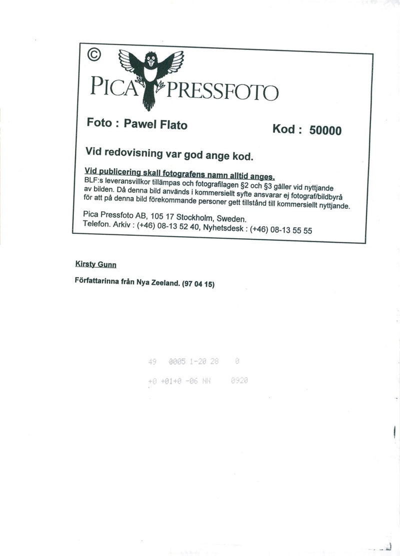 Kirsty Gunn författare - Vintage Photograph