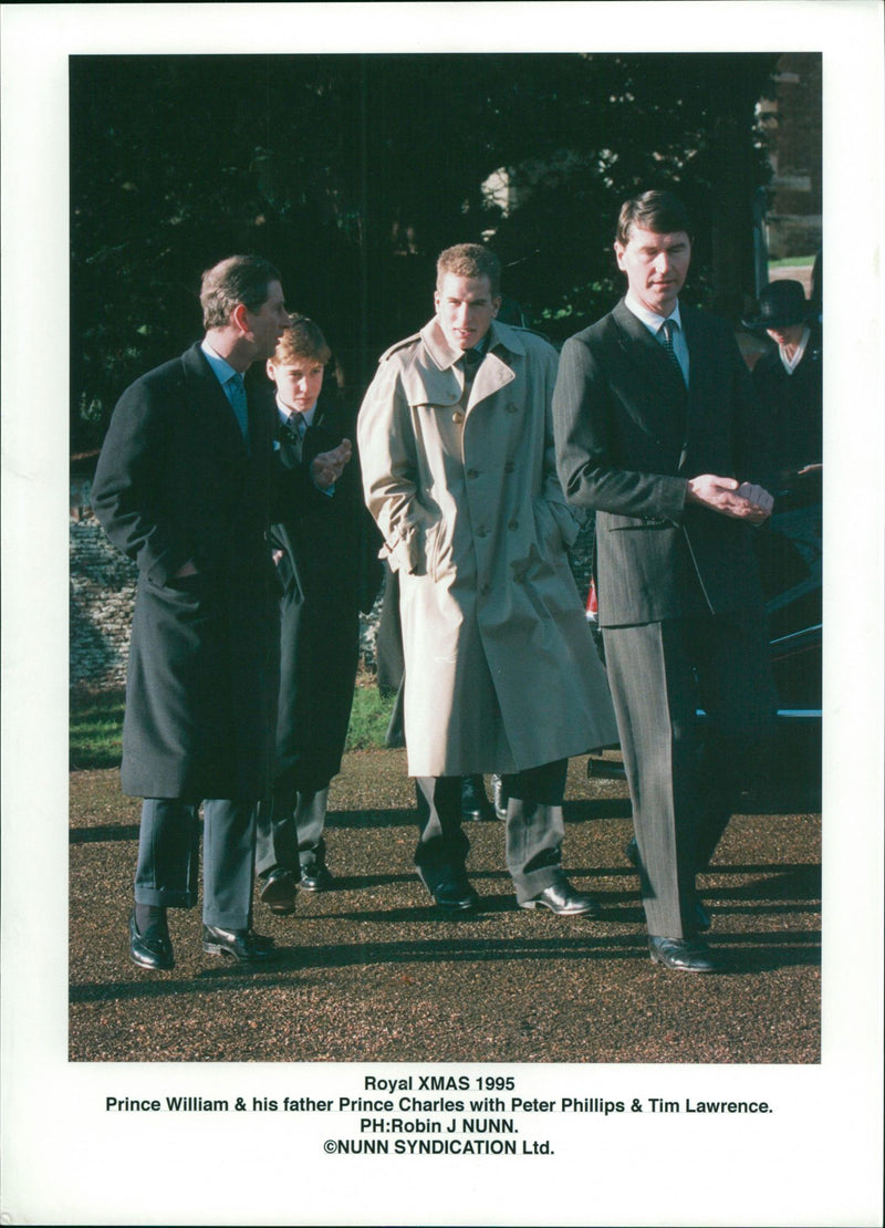 Peter Phillips with Prince William - Vintage Photograph