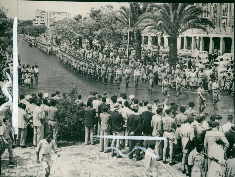 The buffs farewell to Kenya. - Vintage Photograph